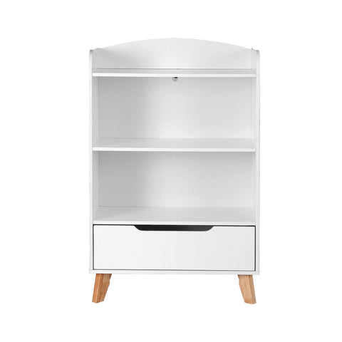 Keezi Kids Bookshelf 3 Tiers Storage Children Bookcase Toys Organiser Drawer Chez Guru