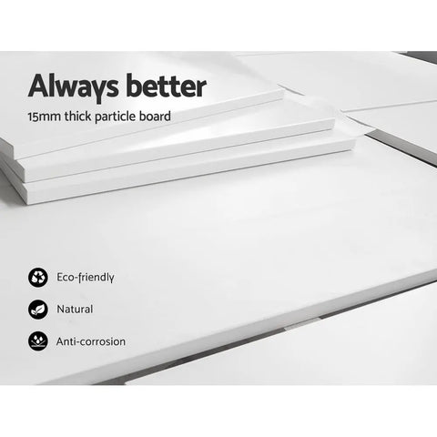 Artiss Bookshelf Set of 3 - VENA White - Chez Guru