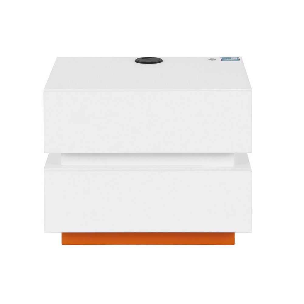 Artiss Smart Bedside Table LED Wireless Charging Ada Chez Guru