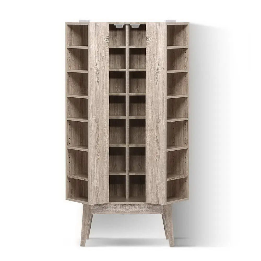 Artiss Bookshelf CD Storage Rack - BERG Oak Chez Guru