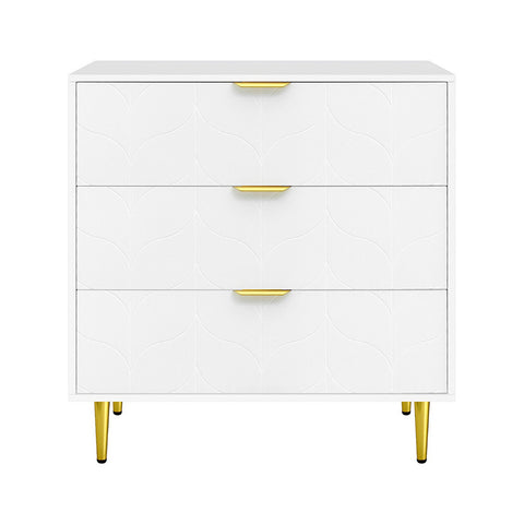 Artiss 3 Chest of Drawers Lowboy Cabinet White