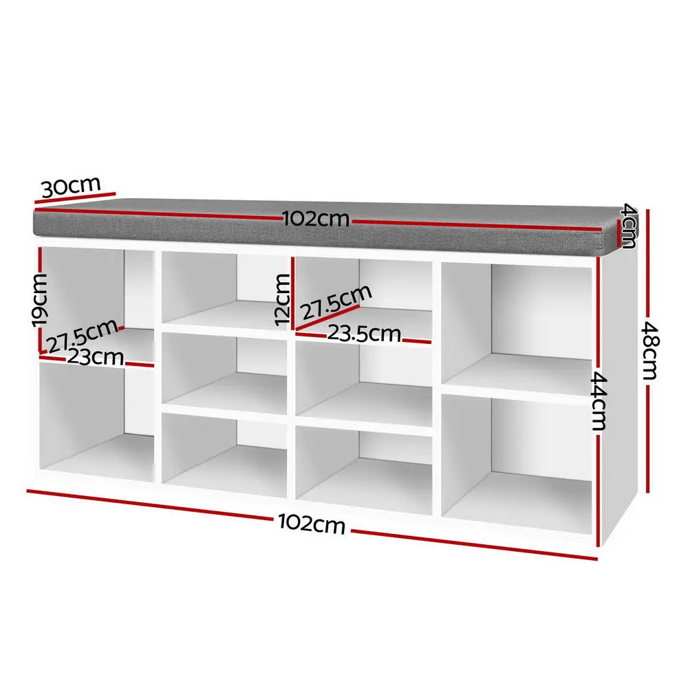 Artiss Shoe Rack Storage Cabinet Bench BOA Chez Guru