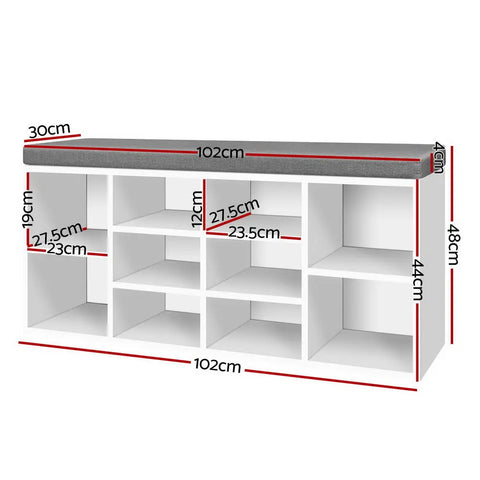 Artiss Shoe Rack Storage Cabinet Bench BOA Chez Guru