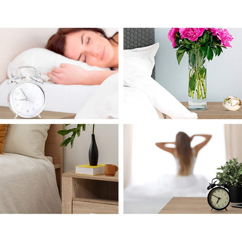 Artiss 2X Bedside Table 2 Drawers with Shelf - TARA Oak Chez Guru