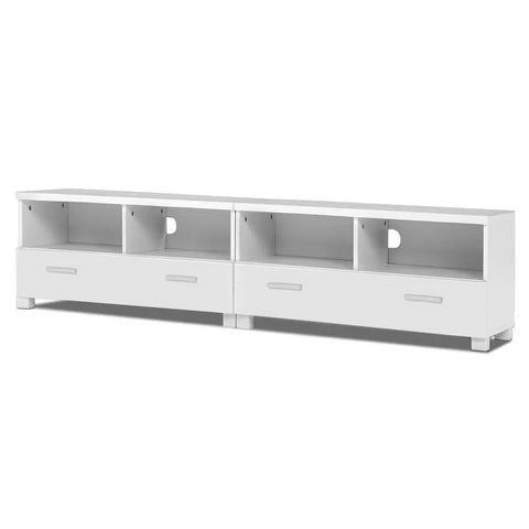 Artiss TV Cabinet Entertainment Unit 180cm White Eddie - Chez Guru