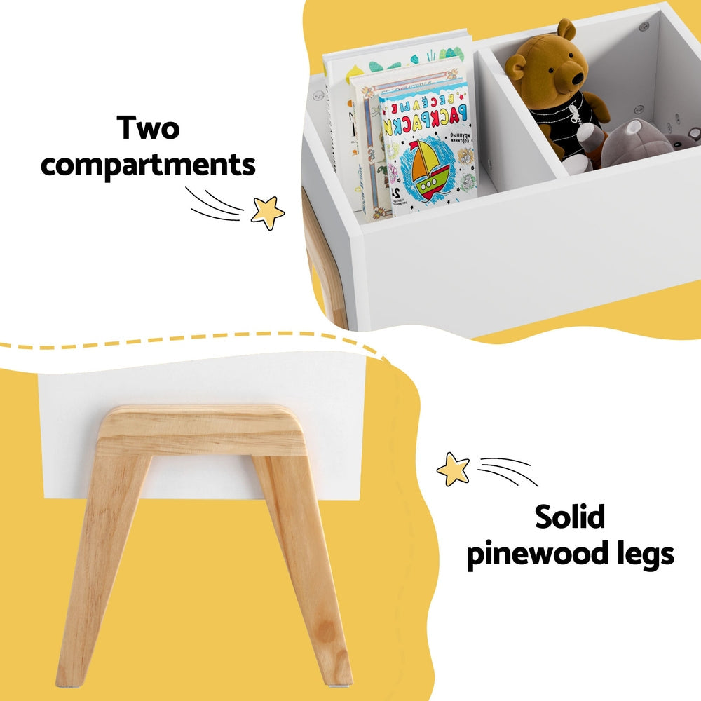 Keezi Kids Toy Box Chest Storage Bin Container Wooden Cabinet Clothes Book Organiser Bedroom Chez Guru
