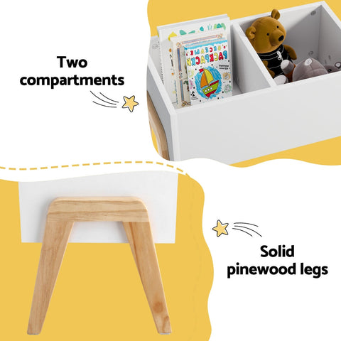 Keezi Kids Toy Box Chest Storage Bin Container Wooden Cabinet Clothes Book Organiser Bedroom Chez Guru