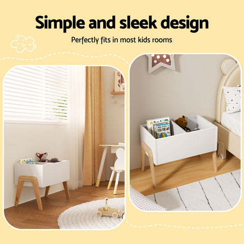 Keezi Kids Toy Box Chest Storage Bin Container Wooden Cabinet Clothes Book Organiser Bedroom Chez Guru