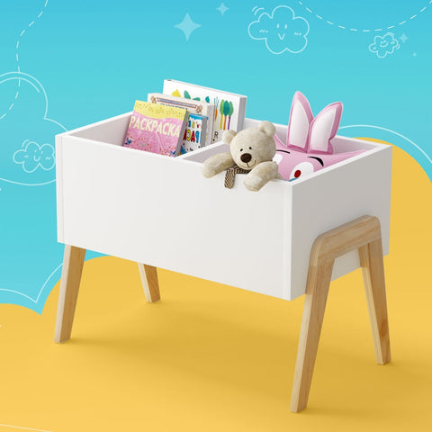 Keezi Kids Toy Box Chest Storage Bin Container Wooden Cabinet Clothes Book Organiser Bedroom Chez Guru