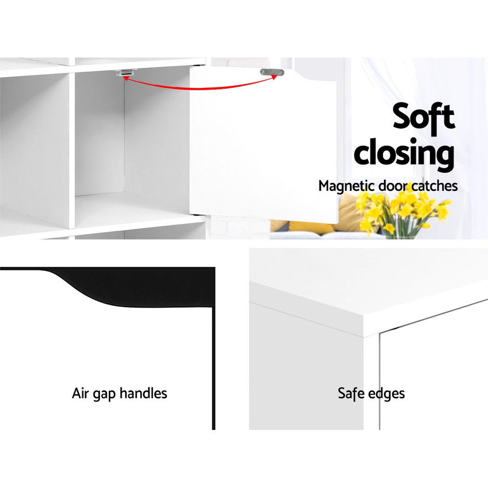 Artiss Bookshelf 8 Cube Shlef - DANA White Chez Guru