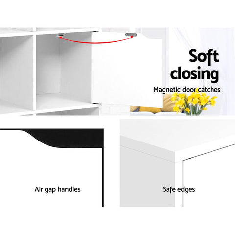Artiss Bookshelf 8 Cube Shlef - DANA White Chez Guru