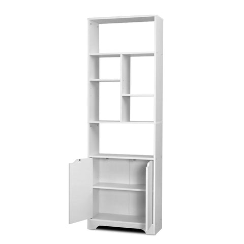 Artiss Bookshelf with Cabinet - GINA White Chez Guru
