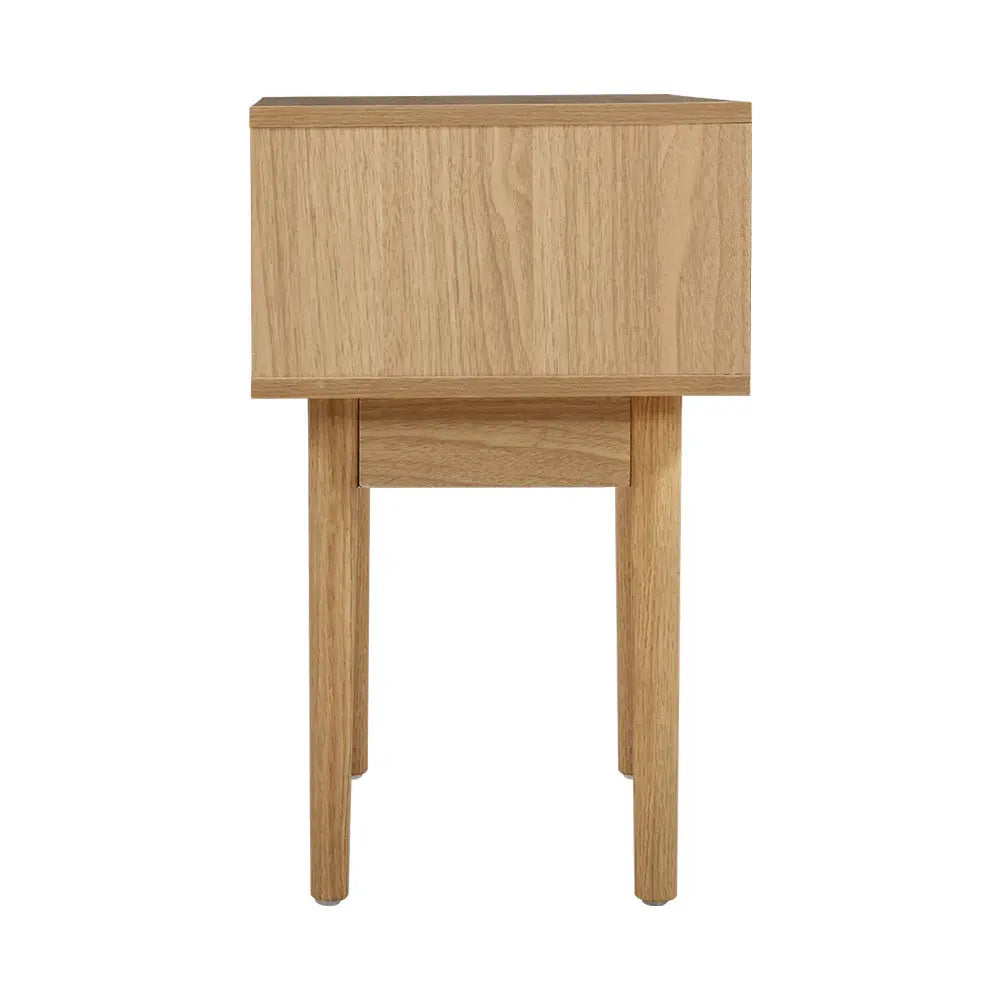 Artiss Bedside Tables Side Table Rattan Drawers Nightstand - Chez Guru