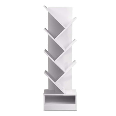 Artiss Tree Bookshelf 7 Tiers - ECHO White Chez Guru