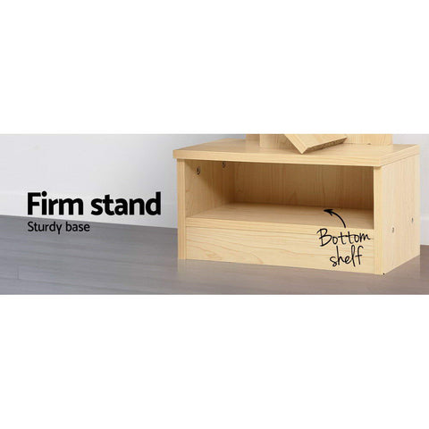 Artiss Tree Bookshelf 9 Tiers - ECHO Oak Chez Guru