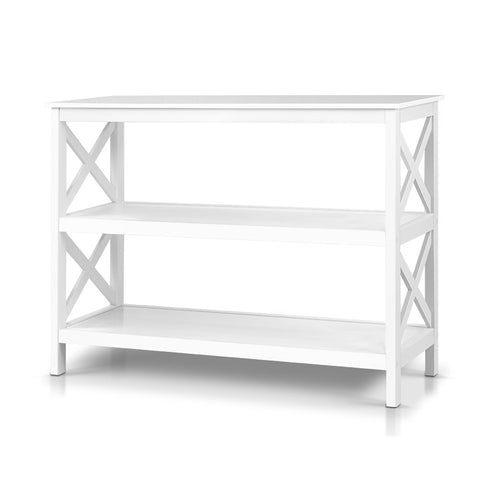 Artiss Console Table 3-tier White Polly - Chez Guru