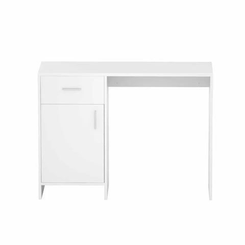 Artiss Computer Desk Drawer Cabinet White 100CM Chez Guru