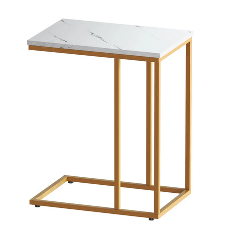 Artiss Coffee Table Side Table Marble Effect Emma Chez Guru