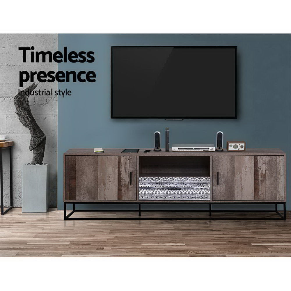 Artiss TV Cabinet Entertainment Unit 180cm Industrial Chez Guru