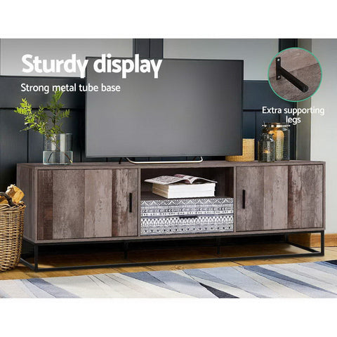 Artiss TV Cabinet Entertainment Unit 180cm Industrial Chez Guru