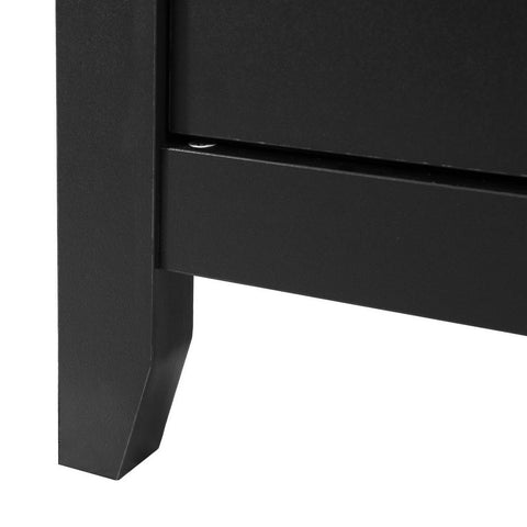 Artiss Buffet Sideboard Shelves Double Doors - Black Chez Guru