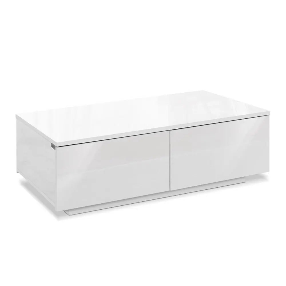 Artiss Coffee Table 4 Drawers White Trevi - Chez Guru