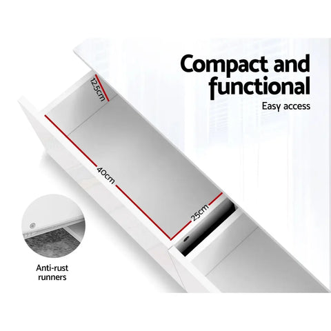 Artiss Coffee Table 4 Drawers White Trevi - Chez Guru