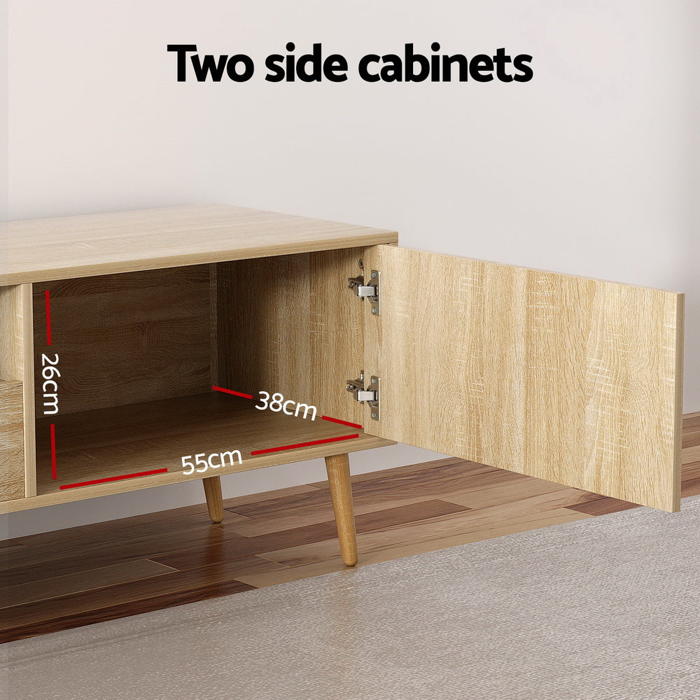 Artiss Entertainment Unit Alex TV Cabinet Storage Drawers 200CM Chez Guru