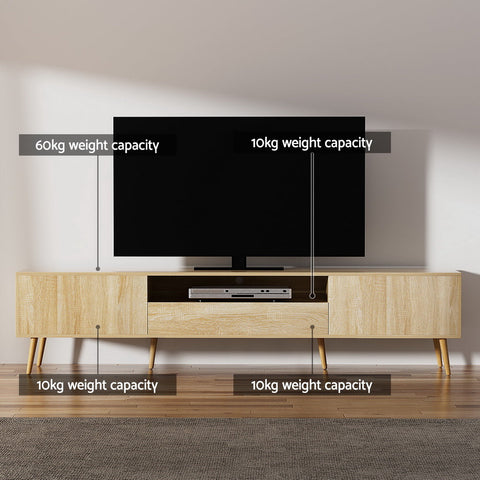Artiss Entertainment Unit Alex TV Cabinet Storage Drawers 200CM Chez Guru