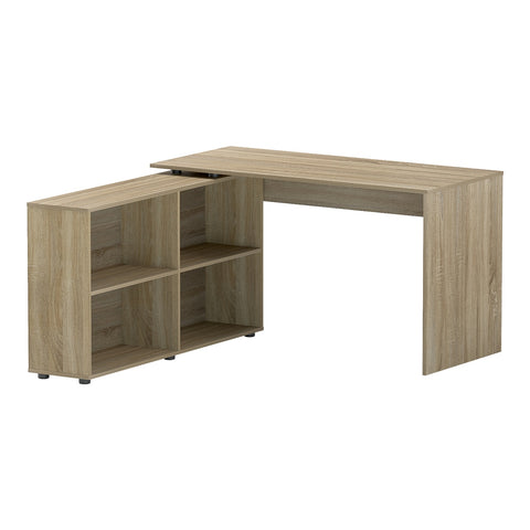 Artiss Computer Desk Bookshelf Oak 130CM - Chez Guru
