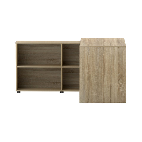 Artiss Computer Desk Bookshelf Oak 130CM - Chez Guru