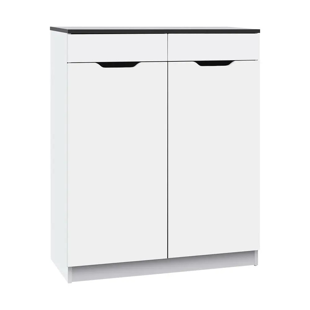 Artiss Shoe Rack Cabinet 30 Pairs White Eve Chez Guru