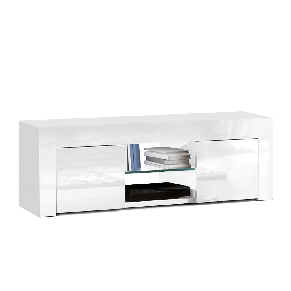 Artiss Entertainment Unit TV Cabinet 130cm White Ivan - Chez Guru