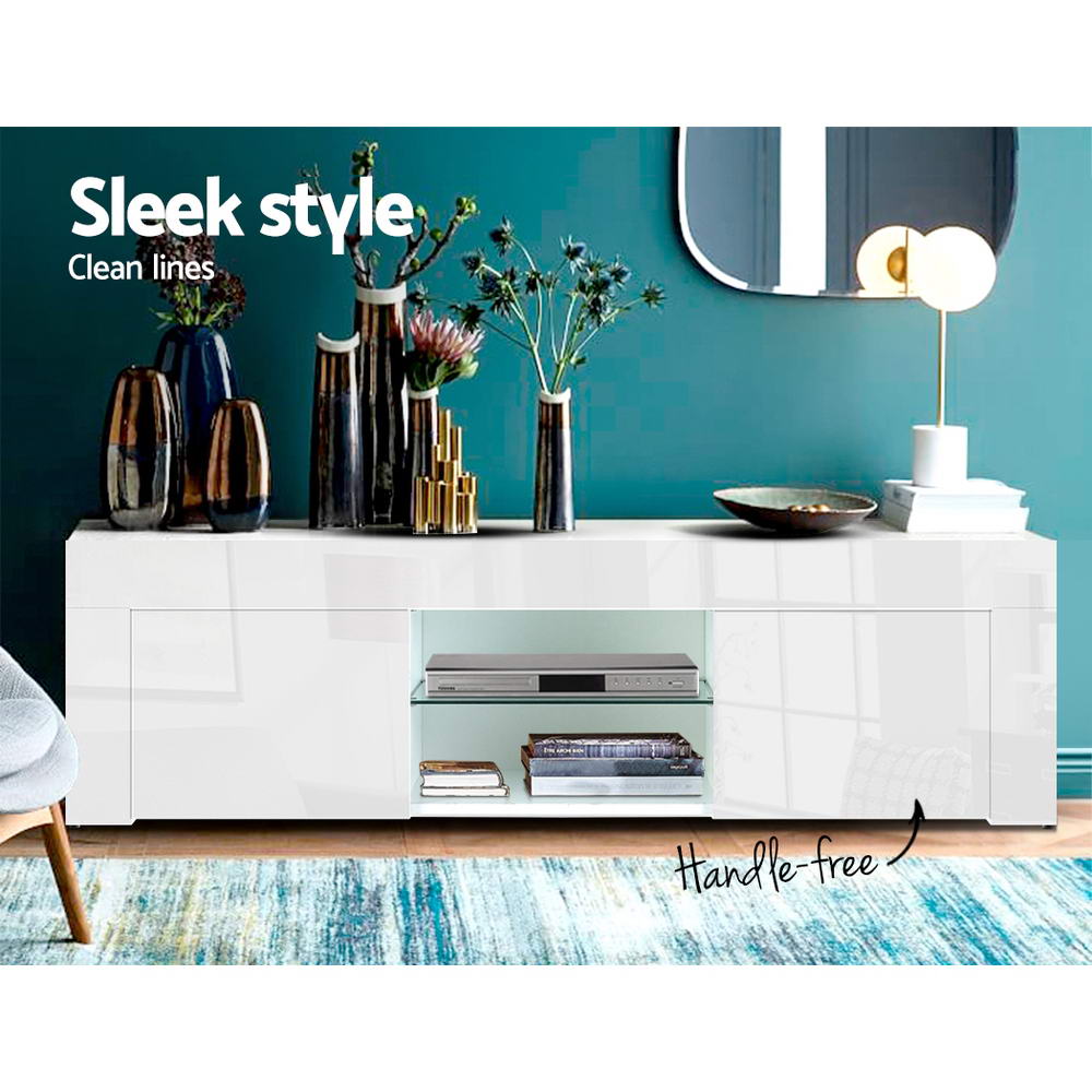 Artiss Entertainment Unit TV Cabinet 130cm White Ivan - Chez Guru