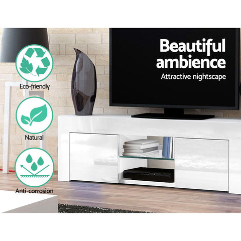 Artiss Entertainment Unit TV Cabinet 130cm White Ivan - Chez Guru