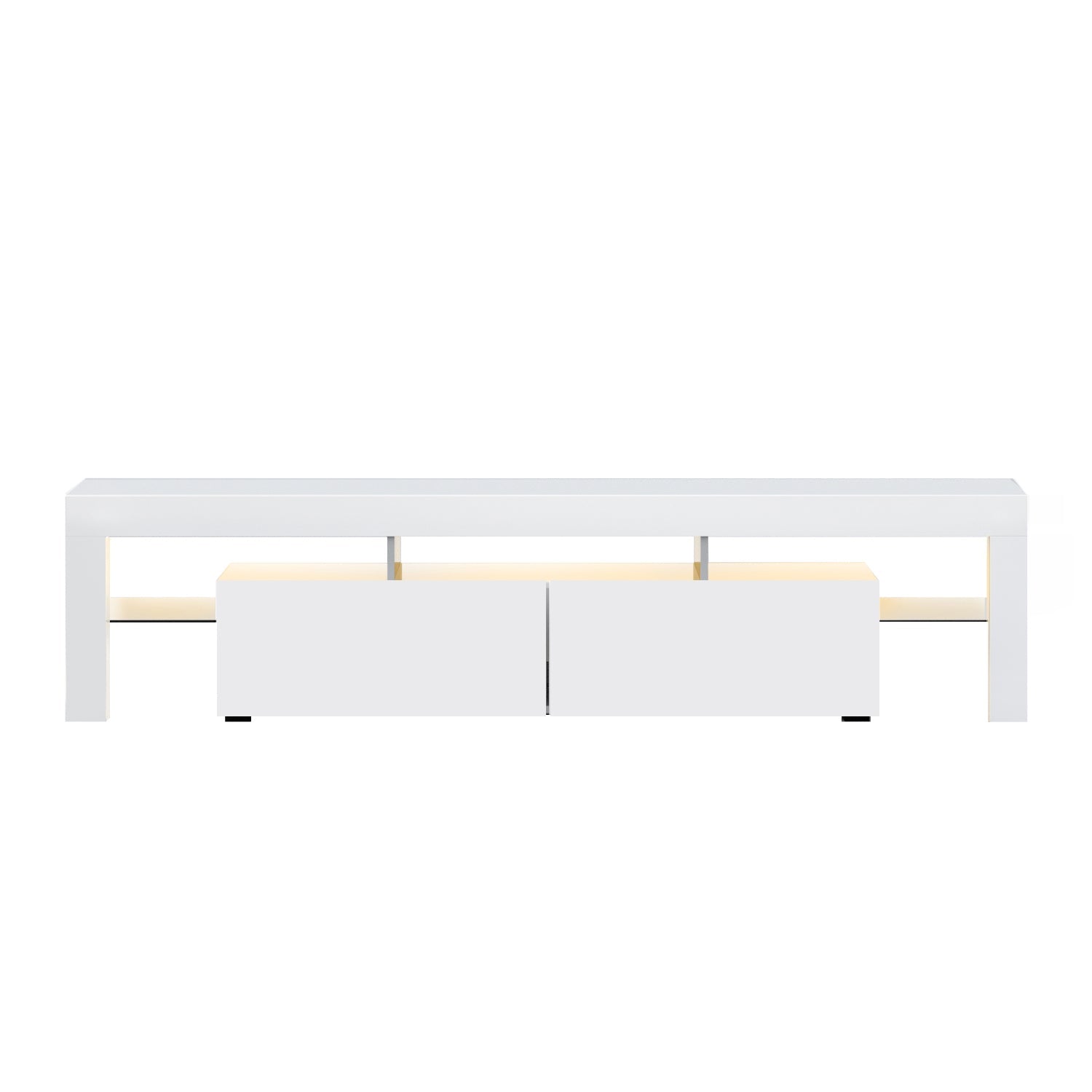 Artiss Entertainment Unit TV Cabinet LED 189cm White Elo Chez Guru