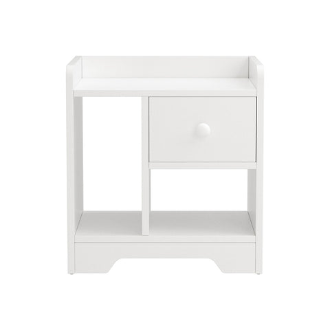 Artiss Bedside Table Drawer Nightstand Side End Table Storage Open Shelf White