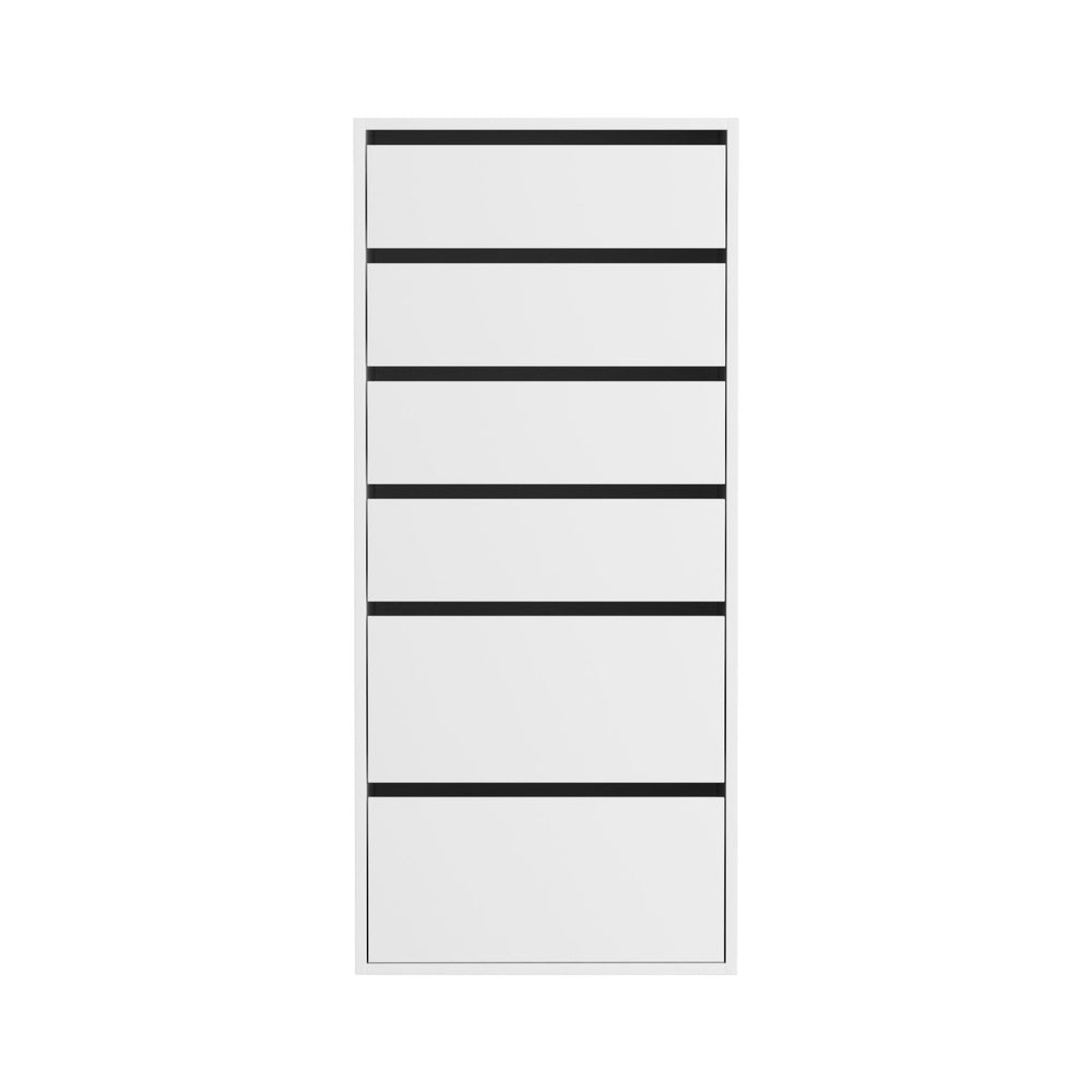 Artiss 6 Chest of Drawers Dresser Tallboy White Chez Guru