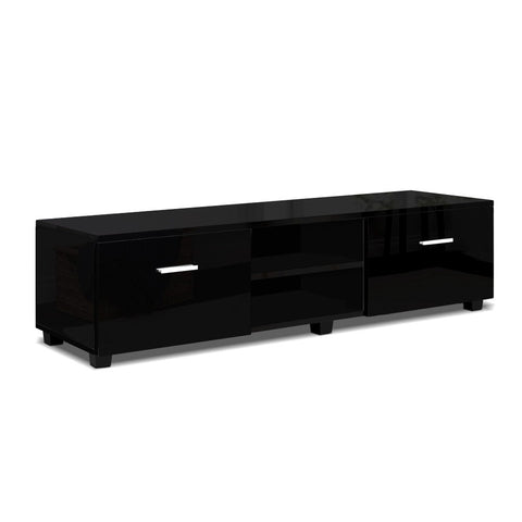 Artiss Entertainment Unit TV Cabinet 140cm Black Jim - Chez Guru