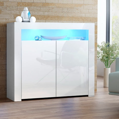 Artiss Buffet Sideboard LED - ARNO White Chez Guru