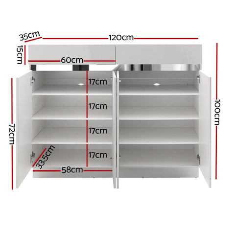 Artiss Shoe Rack Cabinet Storage Cupboard 24 Pairs - Lydia Chez Guru