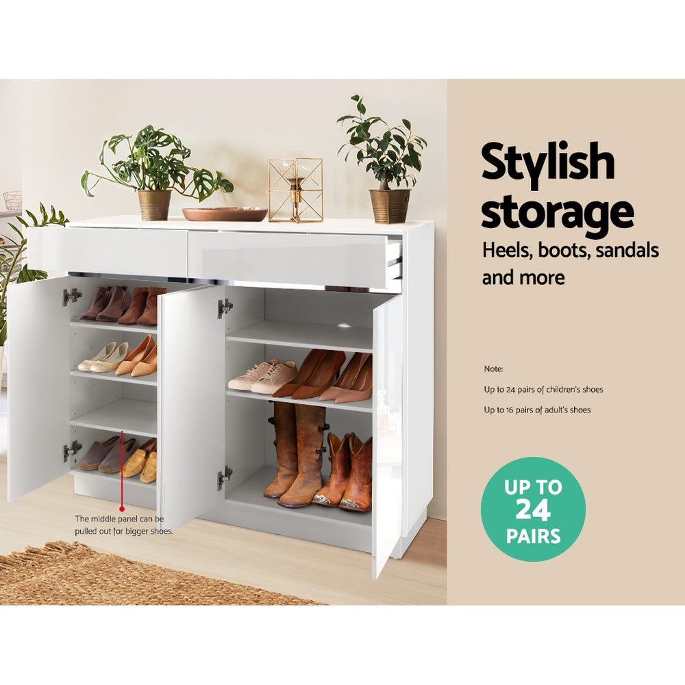 Artiss Shoe Rack Cabinet Storage Cupboard 24 Pairs - Lydia Chez Guru