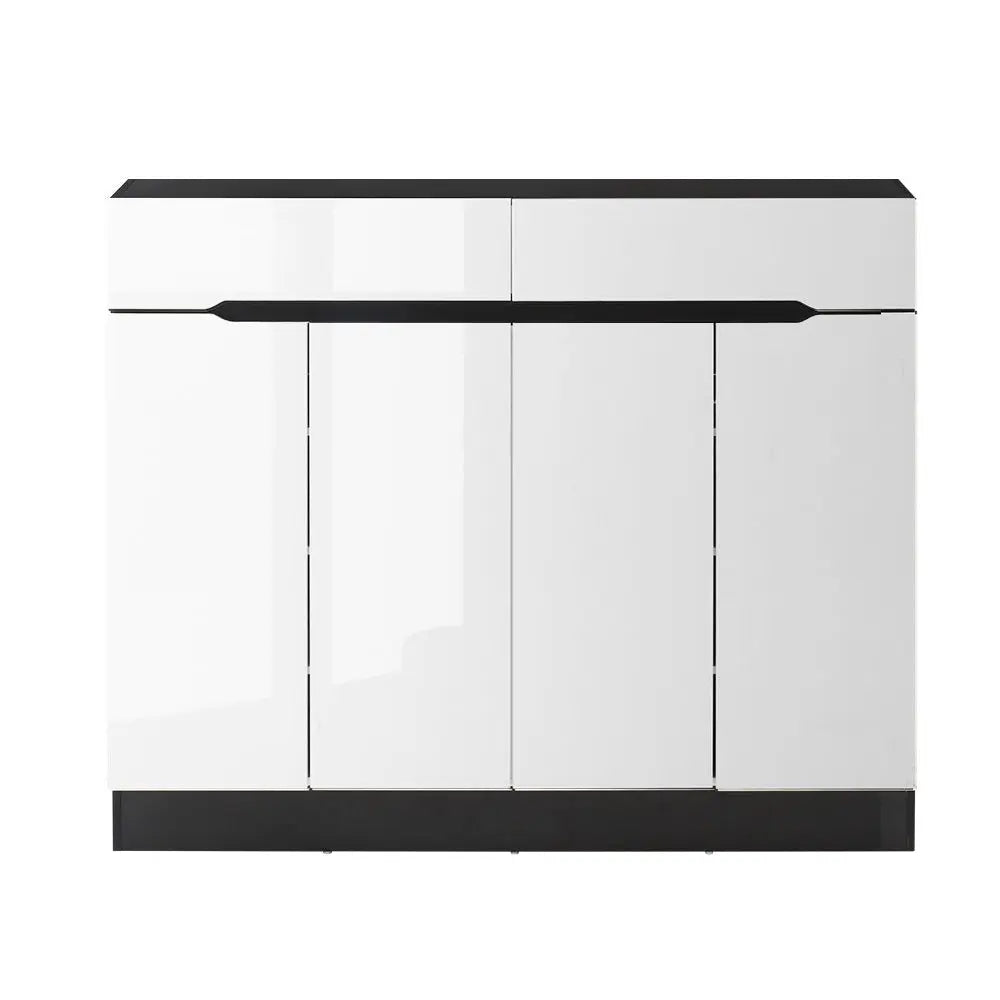 Artiss Shoe Rack Cabinet Storage 120cm w/ Drawer - White Lydia Chez Guru