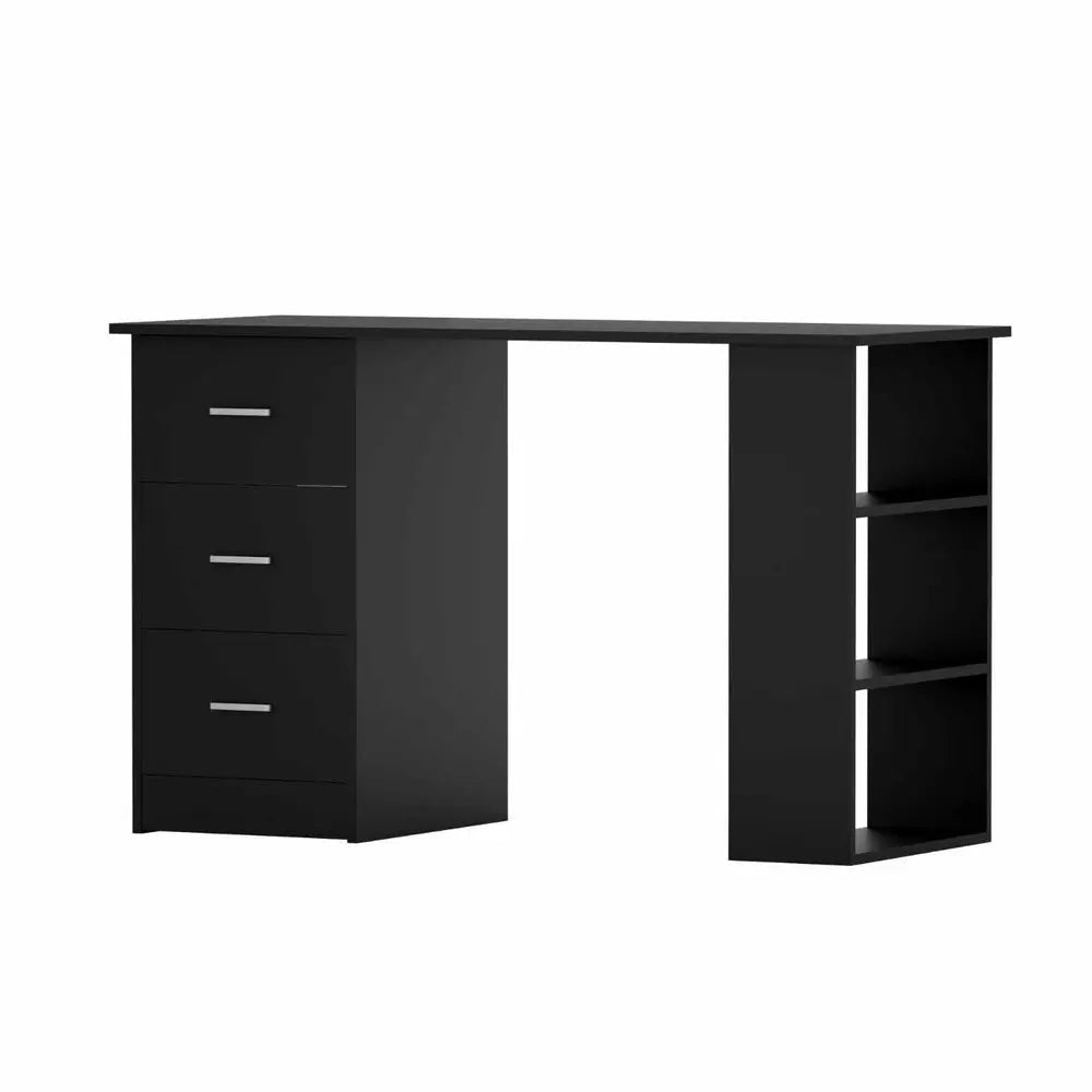 Artiss Computer Desk Drawer Shelf Cabinet Black 120CM Chez Guru