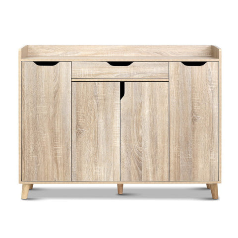 Artiss Shoe Rack Cabinet 26 Pairs Adjustable Pine Cissy Chez Guru