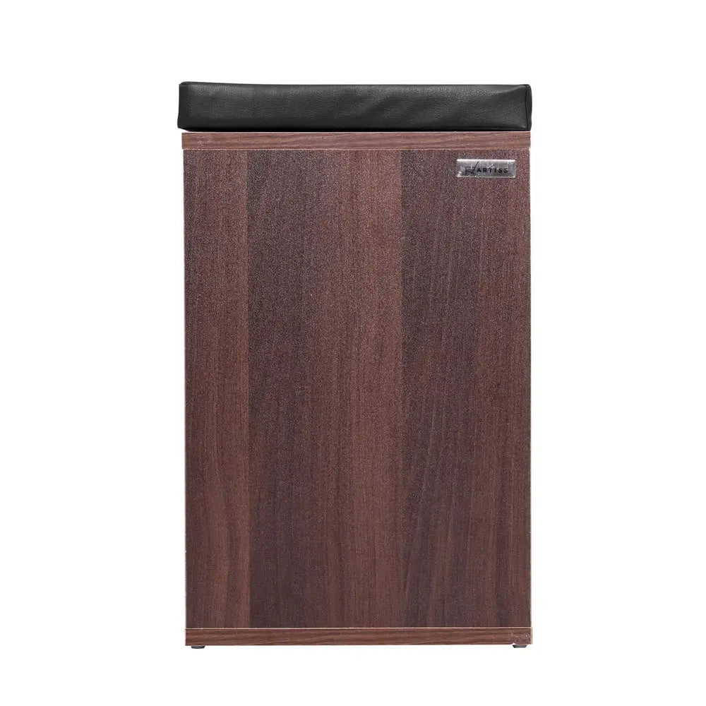 Artiss Shoe Rack Cabinet Bench 10 Cubes - Walnut Chez Guru