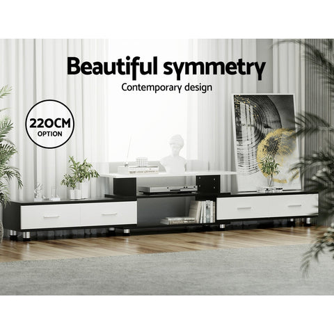 Artiss TV Cabinet Entertainment Unit Extendable 160CM To 220CM Chez Guru
