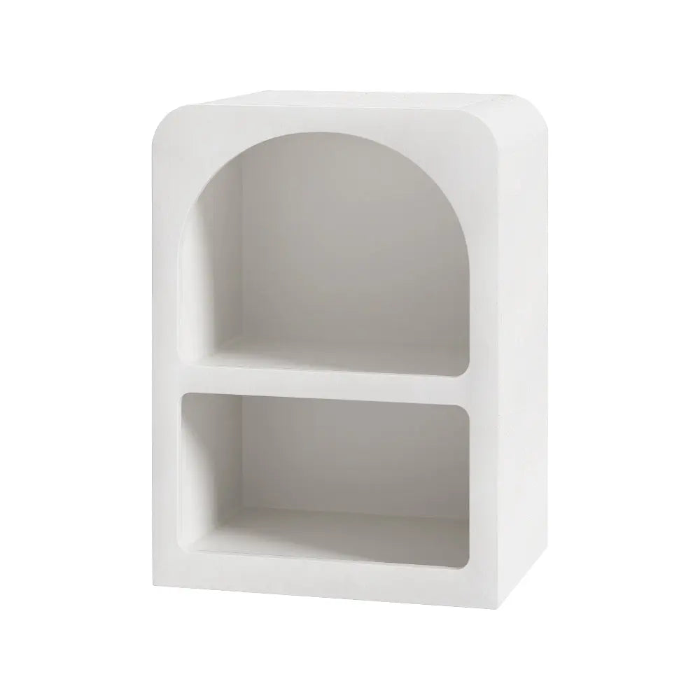Artiss Bedside Table Shelves Side End Table Storage Nightstand White ARCHED - Chez Guru