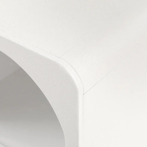 Artiss Bedside Table Shelves Side End Table Storage Nightstand White ARCHED - Chez Guru