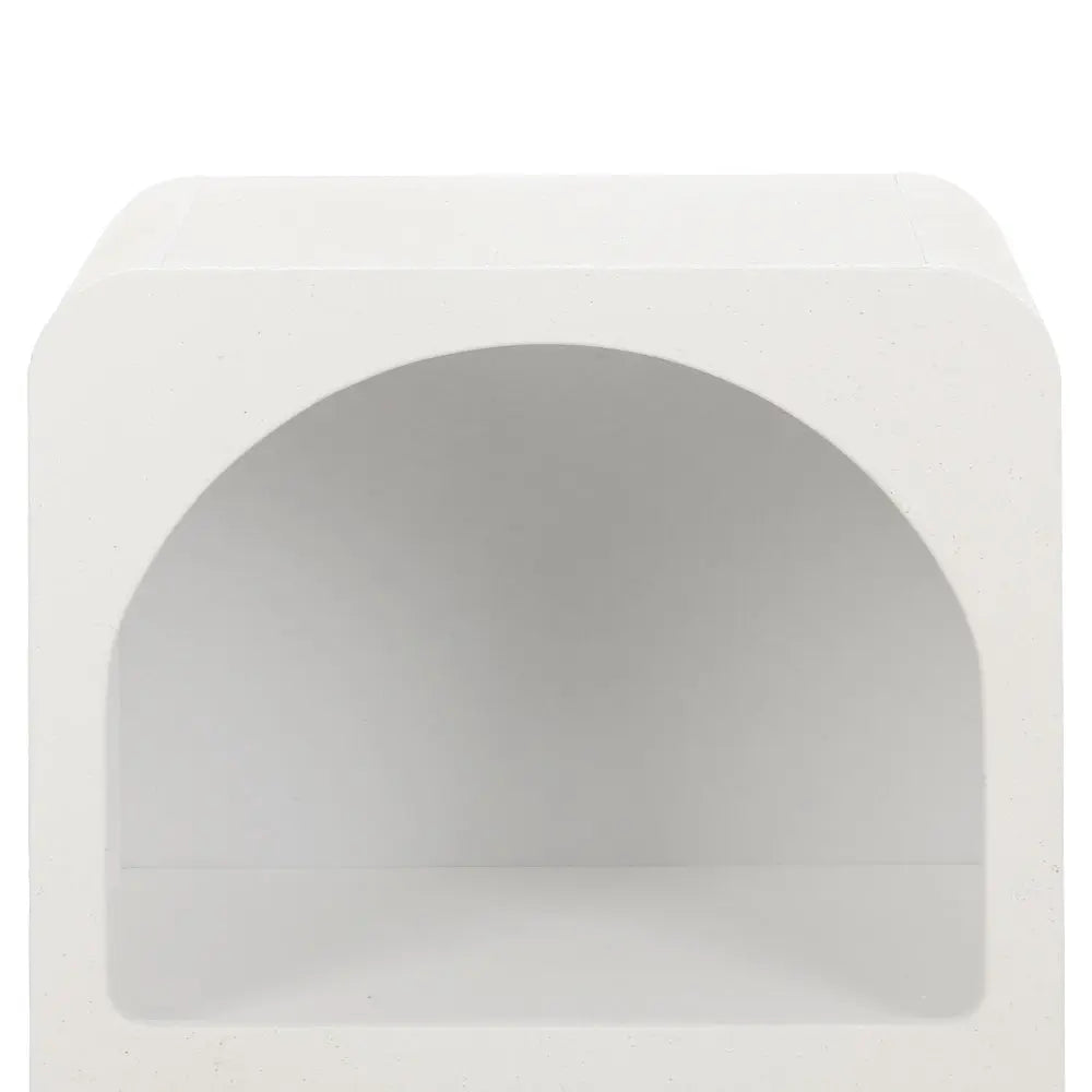 Artiss Bedside Table Shelves Side End Table Storage Nightstand White ARCHED - Chez Guru
